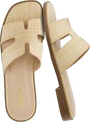 CUSHIONAIRE Women's Voyage slide sandal +Memory Foam, Wide Widths Available على Amazon.ae - متتبع الأسعار