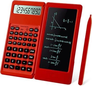 IPepul Scientific Calculators for Students, Red Math Calculator with Notepad,10-Digit Large Screen, Classroom Must Haves for Middle High School Supplies & College (Red) - Best Deal Finder