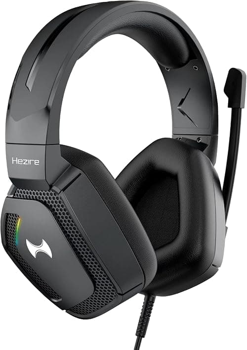 Hezire GHS-250 Wired Gaming Headset with RGB Lights, Noise-Isolating Mic & Immersive Stereo Sound – Compatible with PC, PS5, PS4, Xbox, Nintendo Switch – Adjustable Headband, Black on Amazon - Best Deal Finder