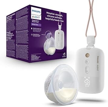 Philips Avent Hands-Free Single Electric Breast Pump, Hospital-Strength Motor, Mimics Baby's Drinking Rhythm, Pumps up to 85 Times per Minute, Light Collection Cup, 2 Breast Shields, Model SCF531/11 على Amazon.ae - متتبع الأسعار