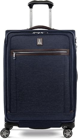 Travelpro Platinum Elite Softside Expandable Checked Luggage, 8 Wheel Spinner Large Suitcase, TSA Lock, Men and Women - Best Deal Finder