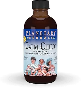 Planetary Herbals Calm Child Herbal Syrup with Soothing Botanicals Chamomile, Lemon Balm, Catnip & More (4oz) - Amazon.ae Price Tracker