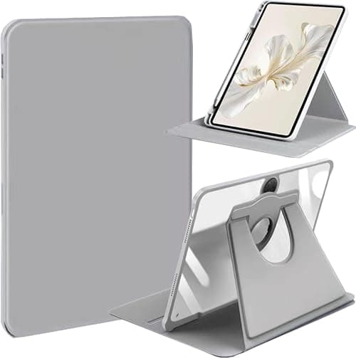 NESLIN Hybrid Case Compatible with Honor Pad 9 12.1 Inch 2024 Cover, Clear Acrylic Multi-Angle Hard PC Case with Pen Holder Protective Stand Cover Compatible with Honor Pad 9 12.1 Inch 2024 (Grey) على Amazon.ae - متتبع الأسعار
