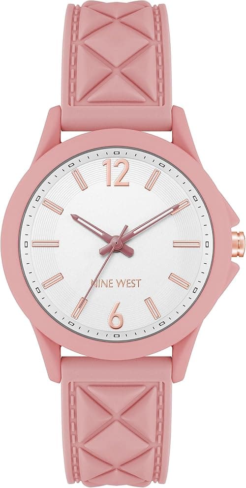 Nine West Women's Patterned Silicone Strap Watch, NW/2942 on Amazon.ae - Price Tracker