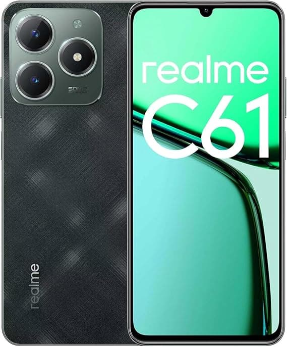 Realme C61 Dual SIM Smartphone | 8GB RAM, 256GB Storage | 6.74" 90Hz Display | 50MP AI Camera | 5000mAh Battery | Android 14 | 4G LTE | Side Fingerprint | Type-C Charging (Dark Green) on Amazon.ae - Price Tracker