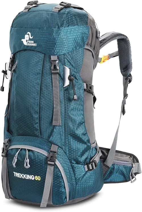 60L Waterproof Lightweight Hiking Backpack with Rain Cover,Outdoor Sport Travel Daypack for Climbing Camping Touring على Amazon.ae - متتبع الأسعار