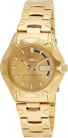 Seiko 5 Men's Gold Dial Stainless Steel Automatic Watch - SNZ450J1 on Amazon.ae - Price Tracker