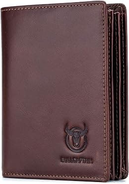 BULLCAPTAIN Large Capacity Genuine Leather Bifold Wallet/Credit Card Holder for Men with 15 Card Slots QB-027 - Best Deal Finder