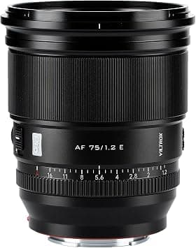 VILTROX PRO 75mm f/1.2 E for Sony e-Mount for Sony A7M/R/S Series A7Cc A9 A1 A6x00 Fs5 Sony E Mount Cameras Lens on Amazon.ae - Price Tracker
