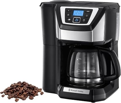 Russell Hobbs Victory Grind & Brew Coffee Machine, black/silver, 22000 56 - Best Deal Finder
