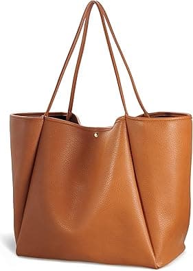 HOXIS Oversize Vegan Leather Tote Women Weekender Bag Shopper Handbag Travel Purse on Amazon.ae - Price Tracker