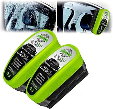 PINKE 2 Pack Automotive Oil Film Cleaning Brush Wipe, Car Windscreen Cleaner, Glass Oil Film Remover for Car Glass Cleaning Board, Enhances Clarity and Visibility, 150ml on Amazon.ae - Price Tracker