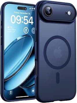 TOCOL Magnetic for iPhone Air Case 6.5-Inch, Compatible with MagSafe, Full Camera Protection, Built-in Magnetic Ring, Drop Protection Shockproof Translucent Matte for iPhone 17 Air (Dark Blue) on Amazon.ae - Price Tracker