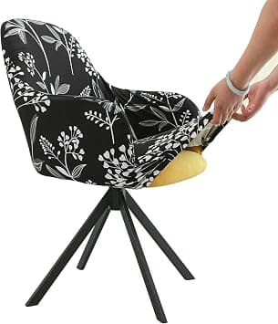 Iauddy Swivel Armchair Accent Dining Chair Cover for Office, Stretch Mid-Back Office Desk Chair Sliopcover Leisure Arm Chair Protector with arms for Living Room on Amazon.ae - Price Tracker
