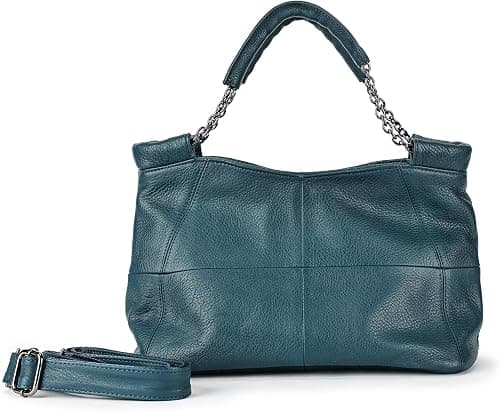 Genuine Leather Women Handbags and Purses Designer Medium Tote Bag Fashion Shoulder Crossbody Satchel Hobo Bag on Amazon.ae - Price Tracker
