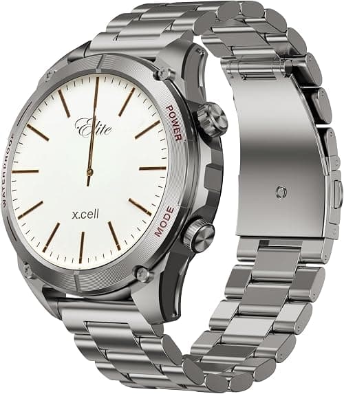 Xcell Elite8 Pro Smartwatch for Men, 1.43” AMOLED Display, Bluetooth Calling, 2 Additional Straps, 120+ Sport Modes, Heart Rate & SpO2, IP68, Multi Language Support- Silver Metal Frame with Strap on Amazon.ae - Price Tracker