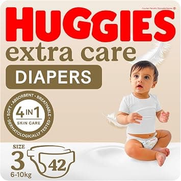 Huggies Extra Care, Size 3, 4 - 9 kg, Value Pack, 42 Diapers - Amazon.ae Price Tracker