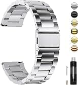 Fullmosa Quick Release Stainless Steel Watch band/strap 16mm,18mm,19mm,20mm,22mm or 24mm, Fits Samsung Galaxy Watch 5/4/3, Huawei/Fire-boltt/Amazfit/Noise/Oneplus Smart Watch for Men Women - Amazon.ae Price Tracker