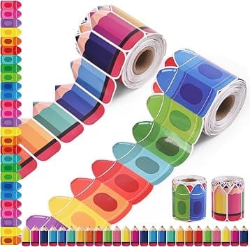 Back to School Bulletin Board Decorations – 2 Rolls 52ft Crayon and Pencil Border Trim, Self-Adhesive Classroom Decor for Wall, Chalkboard, Door, and Window على Amazon.ae - متتبع الأسعار