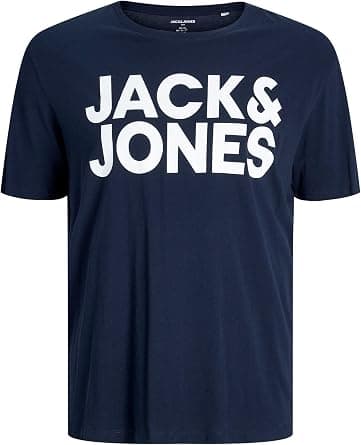 JACK & JONES Men's O-Neck Plus Size T-Shirt (pack of 1) on Amazon - Best Deal Finder