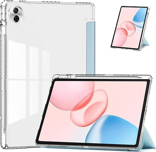 FDHYFGDY Case for Honor Pad 10, multi-angle folding protective case, PU leather case, triple fold flip protective case with auto sleep/wake function, blue على Amazon.ae - متتبع الأسعار