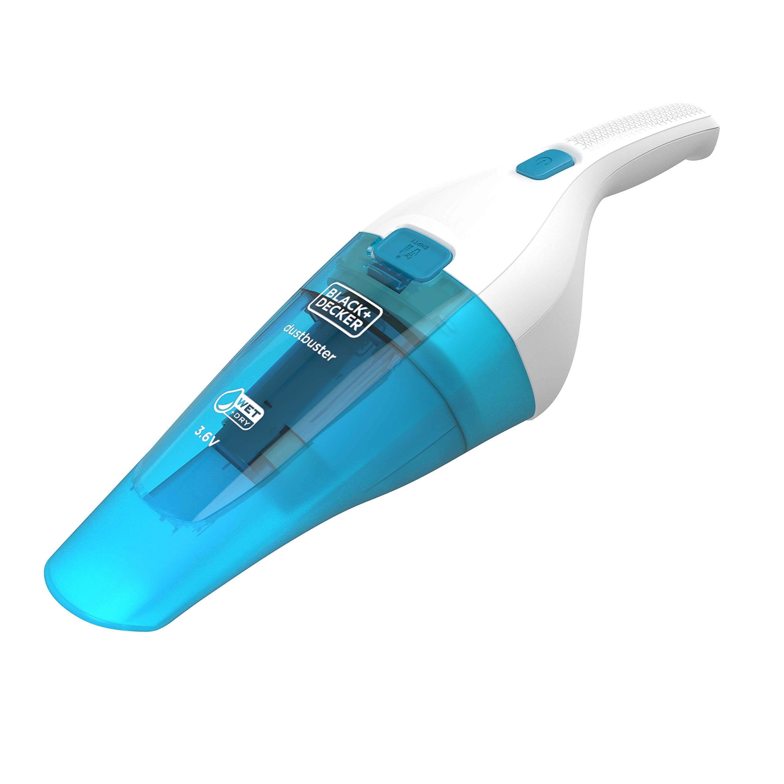 BLACK+DECKER 3.6V 1.5Ah Li-Ion Cordless Wet & Dry Dustbuster Handheld Vacuum, White/Blue - WDC115WA-B5, on Amazon.ae - Price Tracker