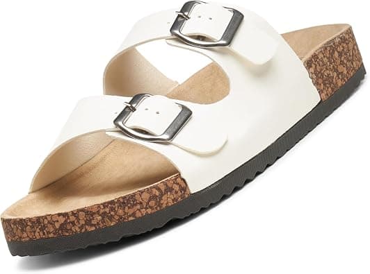 Alpine Swiss Womens Casual Double Strap Slide Sandals on Amazon.ae - Price Tracker