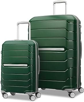 Samsonite Freeform Hardside Expandable with Double Spinner Wheels, Pine Green, 2-Piece Set (Carry-on/Large), Freeform Hardside Expandable With Double Spinner Wheels on Amazon - Best Deal Finder