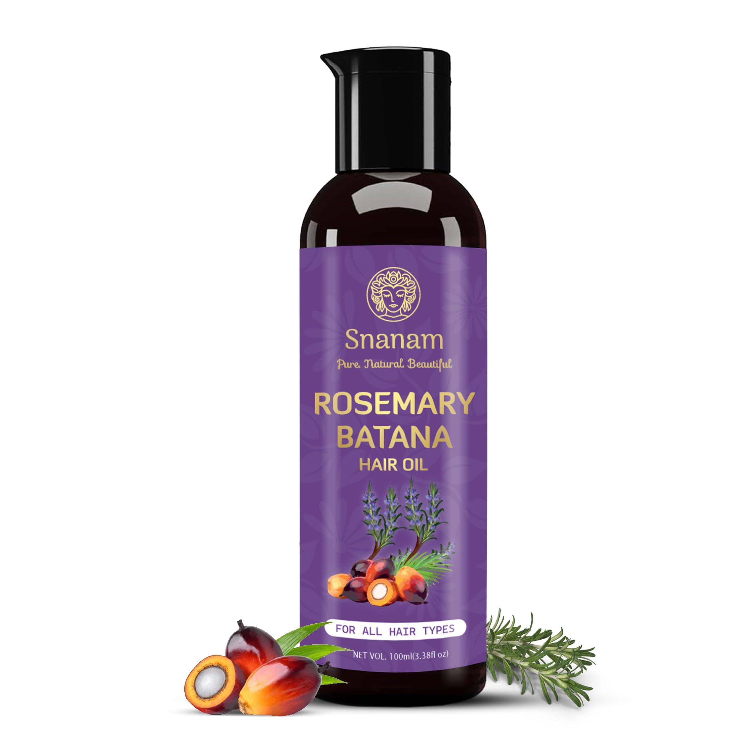 Snanam Pure Rosemary Batana Oil for Hair Growth By Dr Sebi Sourced From Honduras | Promotes Thicker, Shiny, Stronger & Healthy Hair | Hair Fall Control | (100 ml) on Amazon.ae - Price Tracker