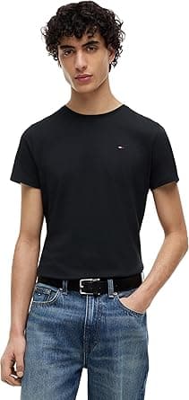 Tommy Jeans Men's Tjm Xslim Jersey Tee Dm0dm04411 S/S T-Shirt (pack of 1) on Amazon.ae - Price Tracker
