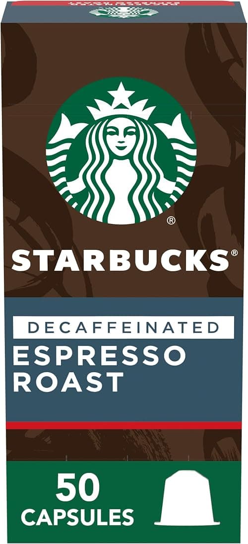 Starbucks by Nespresso Original, Decaf Espresso, Dark Roast, 50-count على Amazon.ae - متتبع الأسعار