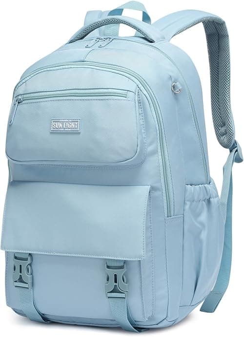 SUN EIGHT 35L Waterproof School Backpack for College, Kids Backpack Lightweight Large Capacity Travel Bag with Multi Pockets on Amazon.ae - Price Tracker