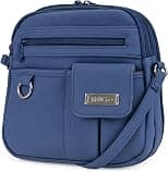 MultiSac Womens Multisac North South Mini Zip Around Crossbody Bag Cross Body - Best Deal Finder