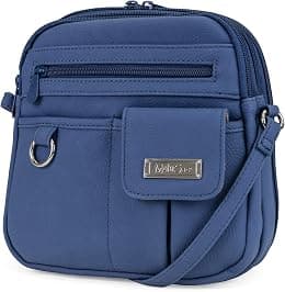 MultiSac Womens Multisac North South Mini Zip Around Crossbody Bag Cross Body - Best Deal Finder