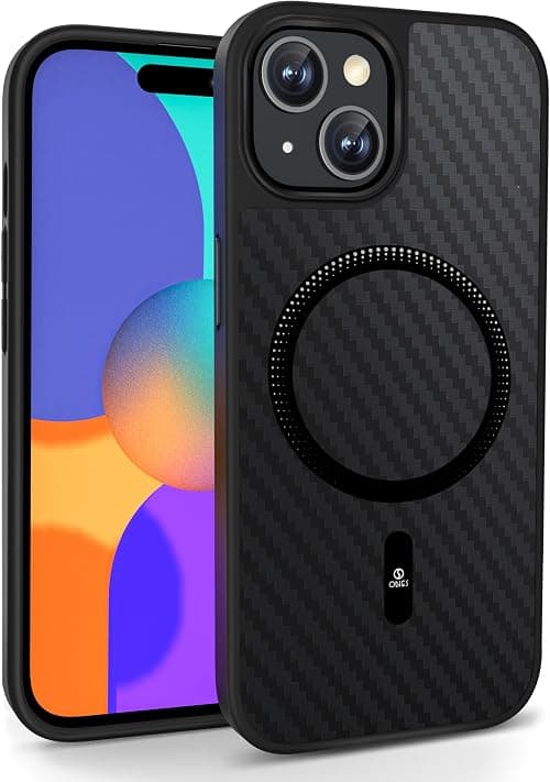 ONES Carbon Fiber Case for iPhone 15 Plus | Compatible with Magsafe | Military Grade Shockproof | Anti-Fingerprint Anti-Scratch Anti-Yellow | Luxury Protective Cover. Black on Amazon.ae - Price Tracker