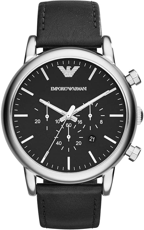 Emporio Armani Mens Quartz Watch, Analog Display and Leather Strap AR1828 on Amazon.ae - Price Tracker