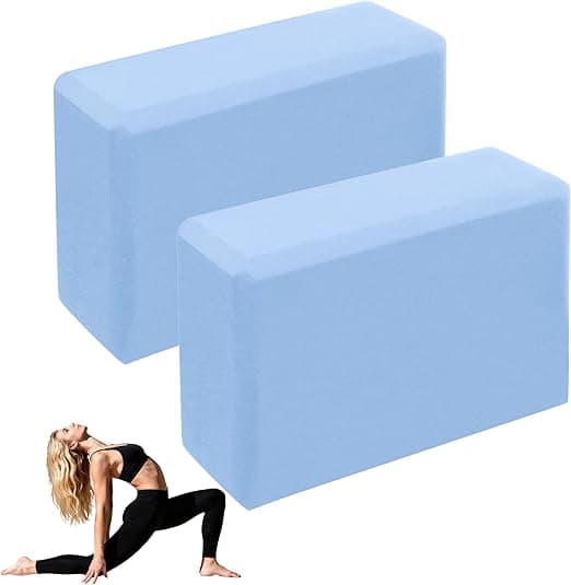 High Density EVA Foam Yoga Block Brick Set, 2 Pack, Non Slip for Home Exercise, Fitness, Gym, Stretching, Pilates on Amazon.ae - Price Tracker
