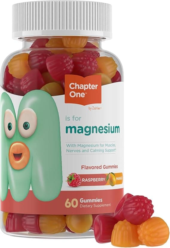 Zahler Chapter One Magnesium Gummies, Great Tasting Magnesium for Kids, Calm Kids Magnesium, Magnesium Gummies for Women and Men, Raspberry and Mango Flavored, Certified Kosher, (60 Flavored Gummies) on Amazon.ae - Price Tracker