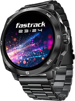 Fastrack Radiant FX3 Smart Watch, 3.63 cm AMOLED Round Display, Bluetooth Calling, Black Metal Band (Black) on Amazon.ae - Price Tracker