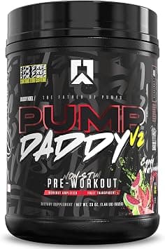 RYSE Up Supplements Signature Series Pump Daddy V2 | Non Stim Pre Workout | with Citrulline, Beta Alanine, Creatine (40 Servings, Candy Watermelon) on Amazon.ae - Price Tracker