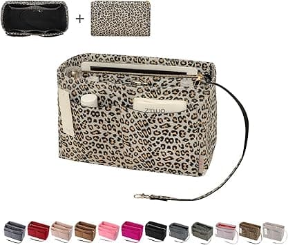 ZTUJO Purse Organizer Insert, Felt Bag Organizer with Metal Zipper, Handbag & Tote Shaper, For Speedy Neverfull Tote, 7 Sizes(Slender Medium, Leopard) on Amazon.ae - Price Tracker
