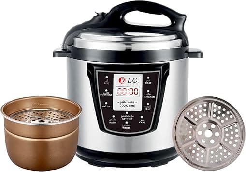 Digital Electric Pressure Cooker, Multi-Function 12 Litre Capacity, Non-Stick Pot, 1500W High Power, With Mandi Grill Rack – Model DLC-25612 on Amazon.ae - Price Tracker