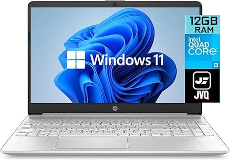 HP (Upgraded) Newest 15.6" HD Laptop, 11th Gen Intel Quad-Core i3-1125G4(Up to 3.7GHz, Beat i5-10210U), 12GB RAM, 256GB PCIe SSD, Webcam, Bluetooth, Wi-Fi, HDMI, USB-C, Win 11, Silver on Amazon.ae - Price Tracker