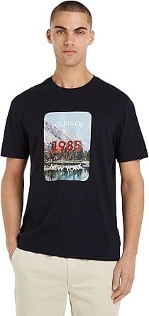 Tommy Hilfiger Men LANDSCAPE GRAPHIC S/S T-Shirts on Amazon.ae - Price Tracker