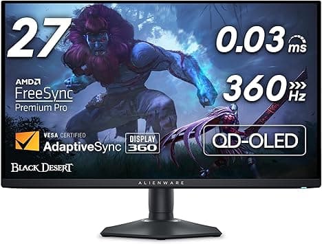 Alienware AW2725DF OLED Gaming Monitor - 26.7-inch Quantom-Dot WQHD (2560x1440) 360Hz 0.03Ms Display, AMD FreeSync Premium Pro, HDMI/DP/USB 3.2 Gen1, Height/Tilt/Swivel/Pivot Adjustability - Black on Amazon.ae - Price Tracker