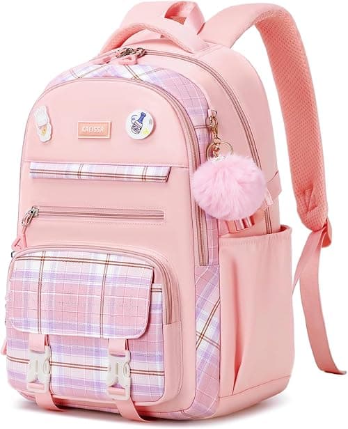 Girls Backpack for School, Kawaii Bookbag for Teen Multiple Pockets School Bag for Primary Elementary Middle School على Amazon.ae - متتبع الأسعار