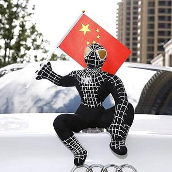 Spider-Man 3D Automotive Roof Decoration Exterior Accessory Decorative Automotive Interior Automotive Exterior Decoration Doll 33cm (Spider-Man (Black)) on Amazon.ae - Price Tracker