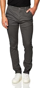 Southpole mens Flex Stretch Basic Long Chino Pants Casual Pants - متتبع أسعار Amazon.ae