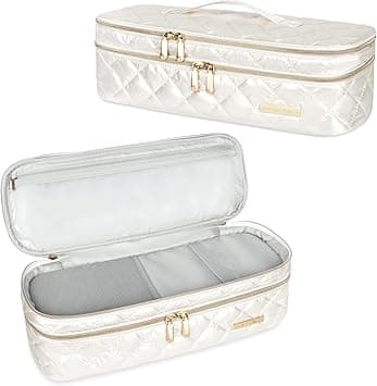 Storage Bag for Dyson Hair Dryer, Waterproof Double Layer Portable Travel Case Compatible with Dyson/Shark FlexStyle Hair Dryer and Accessories, cream, 40 cm x 14 cm x 15 cm on Amazon.ae - Price Tracker