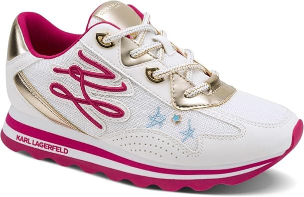 Karl Lagerfeld Womens Masrina Athletic Lace Up Sneaker - Best Deal Finder
